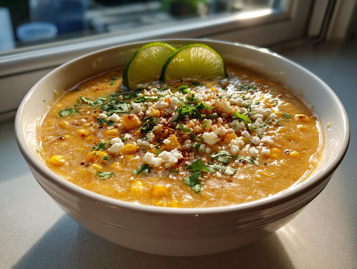 Mexican Street Corn Soup in Crockpot