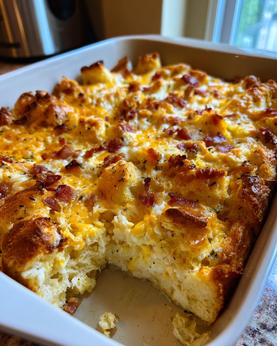 Overnight Croissant Breakfast Casserole - detail 2