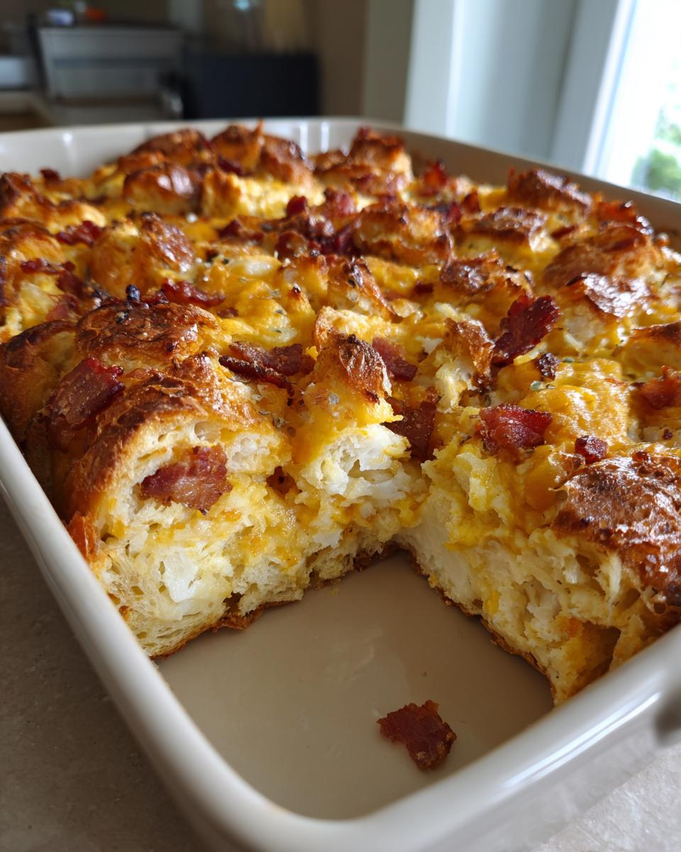 Overnight Croissant Breakfast Casserole - detail 3