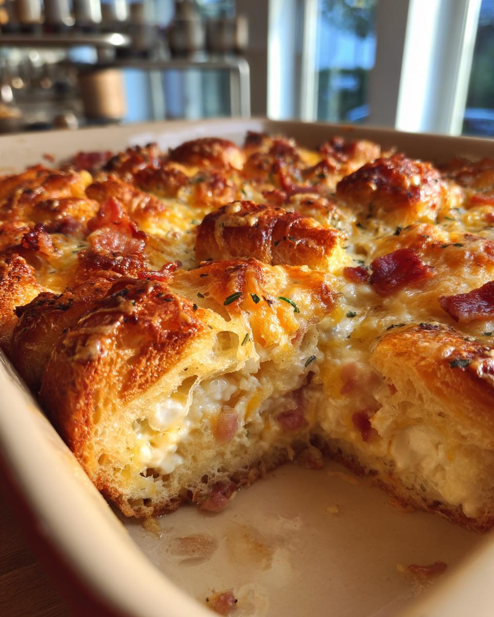 Overnight Croissant Breakfast Casserole - detail 4