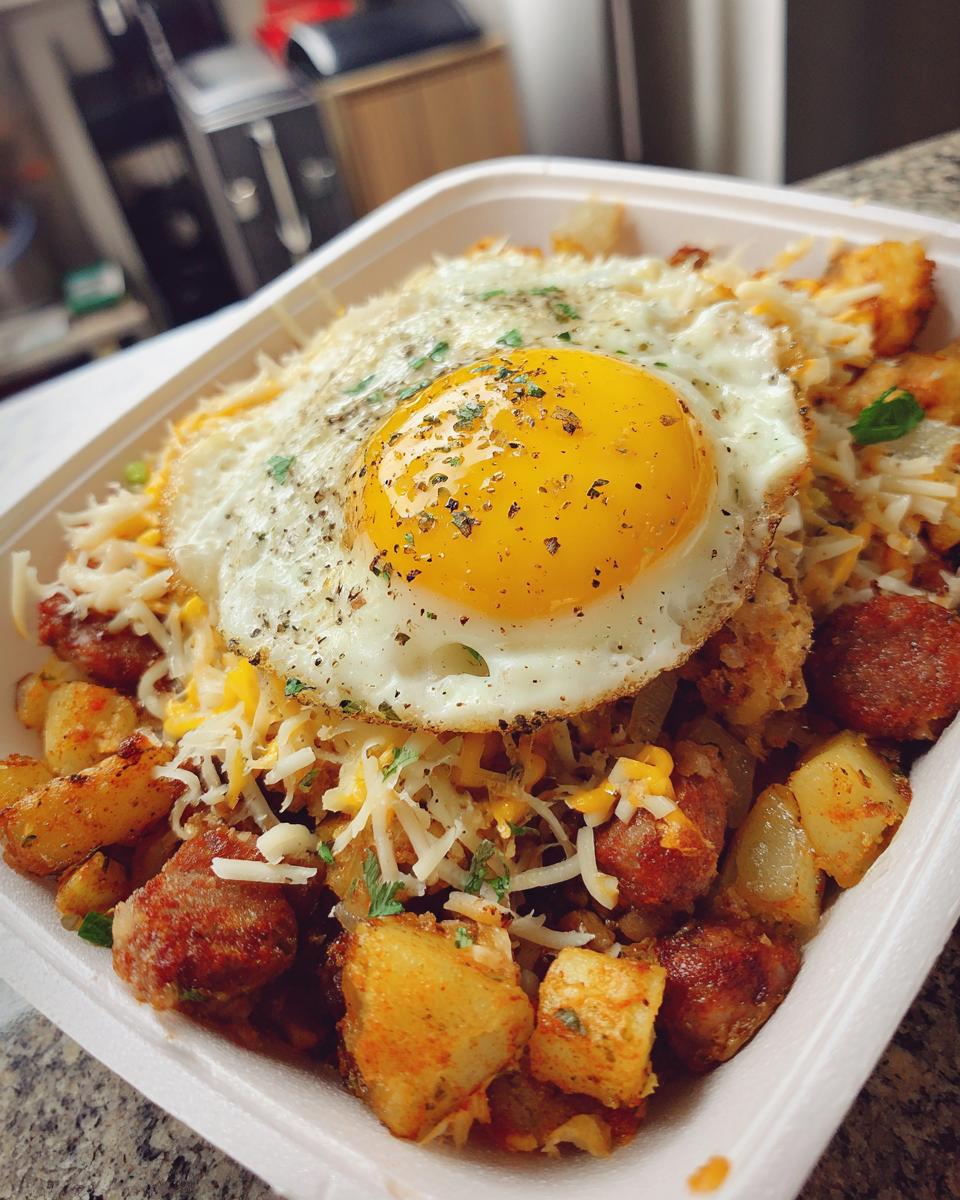 Sausage and Potato Meal Prep Breakfast Bowls - detail 2