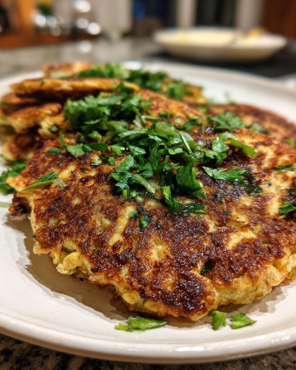 Savory Lentil Pancakes - detail 2