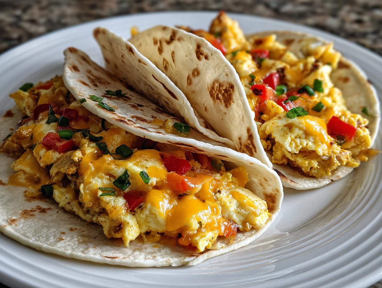 20-Minute Simple Baked Breakfast Tacos Your Kids Will Devour