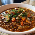 Vegan Lentil Mushroom Stew
