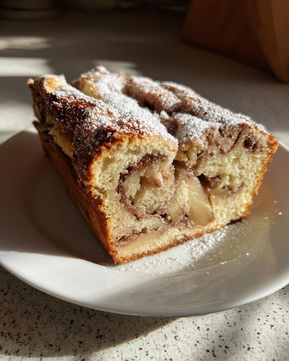 cinnamon swirl Apple Bread - detail 4
