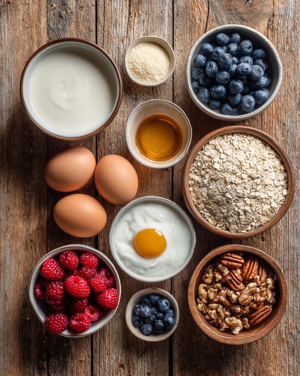 Baked Yogurt breakfast bake (low in sugar-high in protein) - detail 1