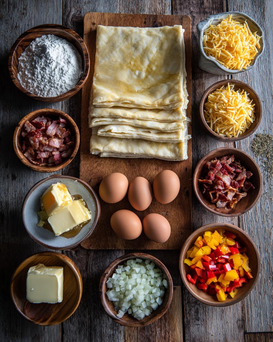 Breakfast Stuffed Puff Pastry Bars - detail 1