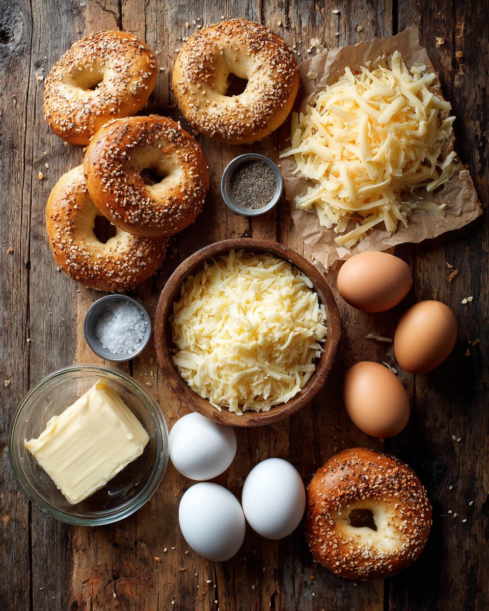 Cheesy Eggy Bagels - detail 1