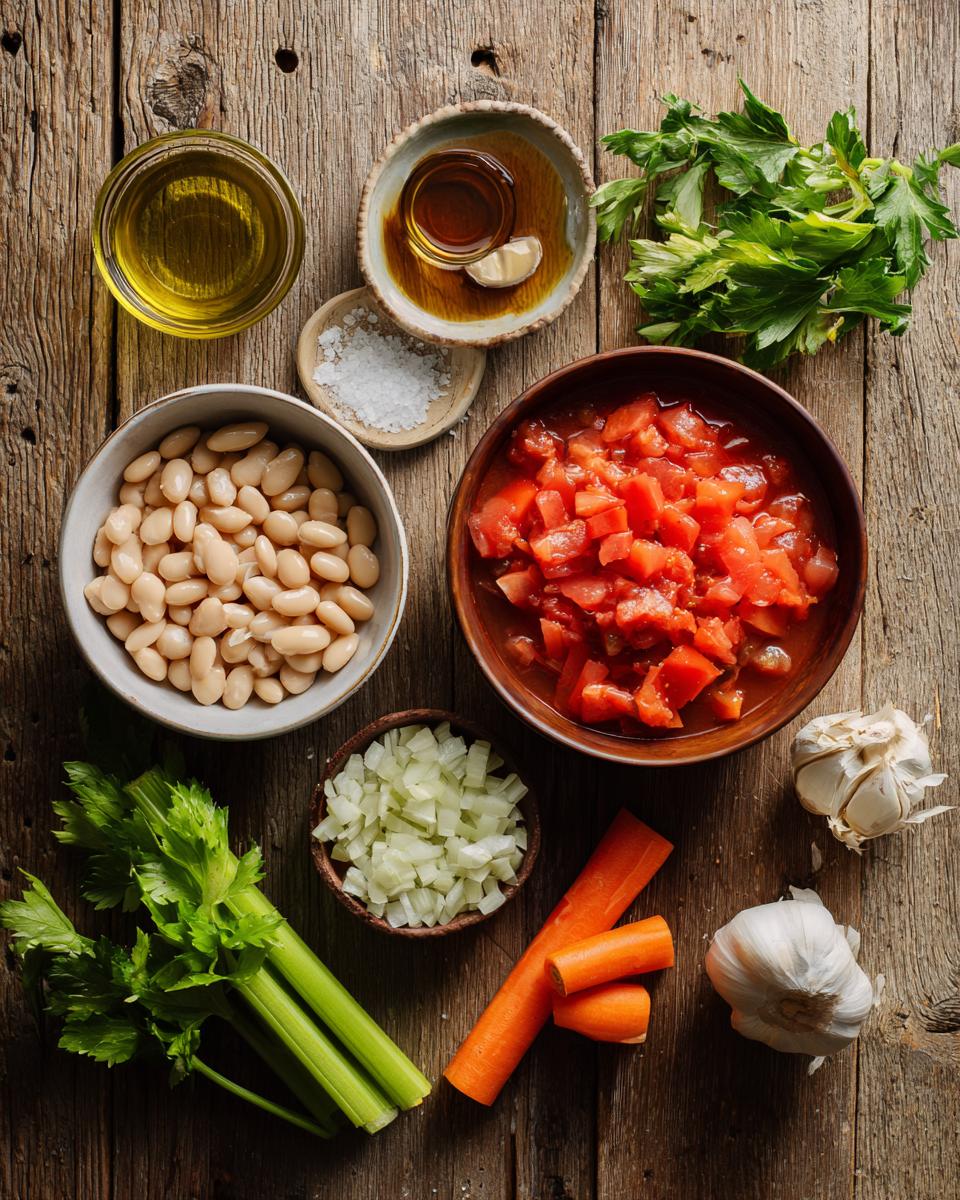 Creamy Vegan Tomato White Bean Stew - detail 1
