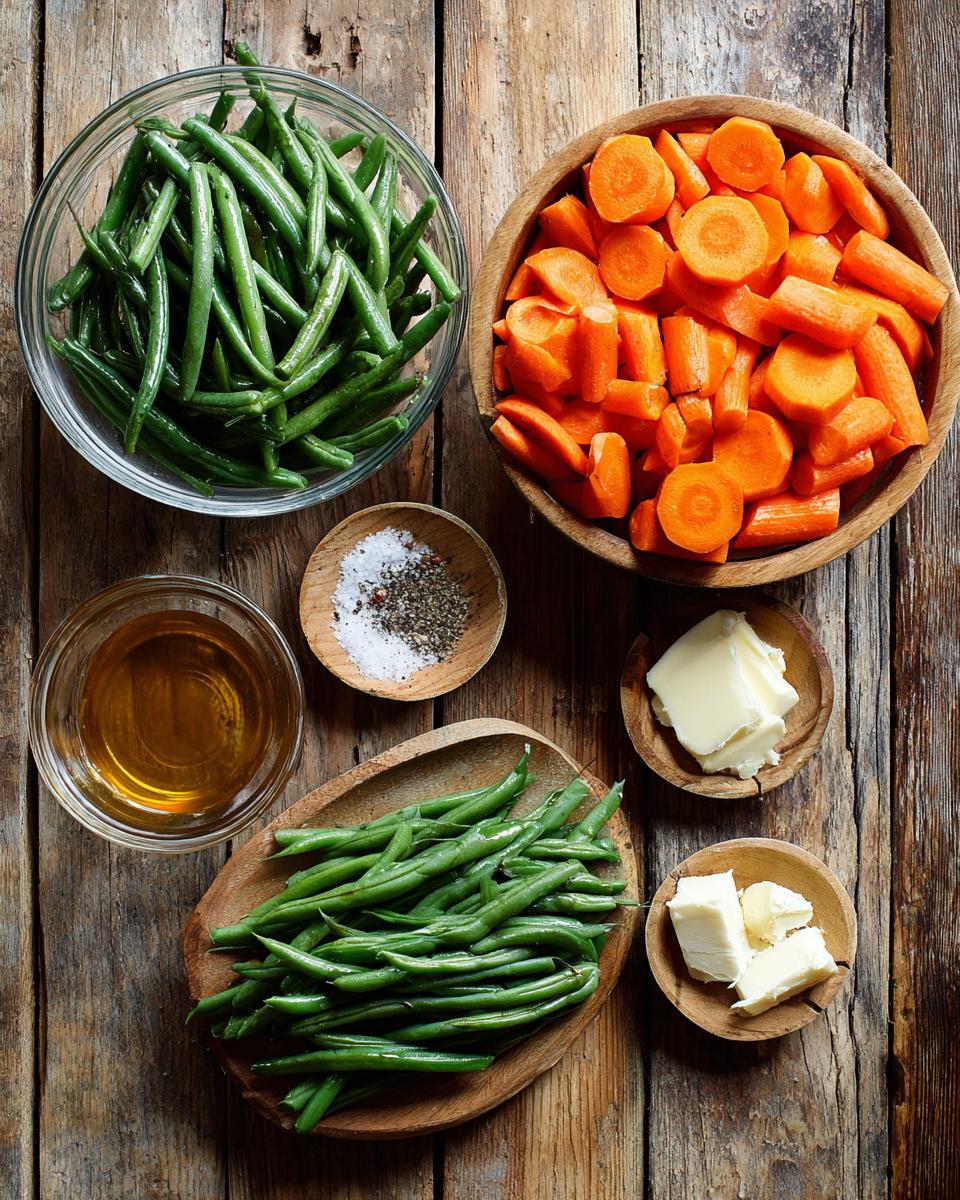 Honey Glazed Carrots & Green Beans - detail 1