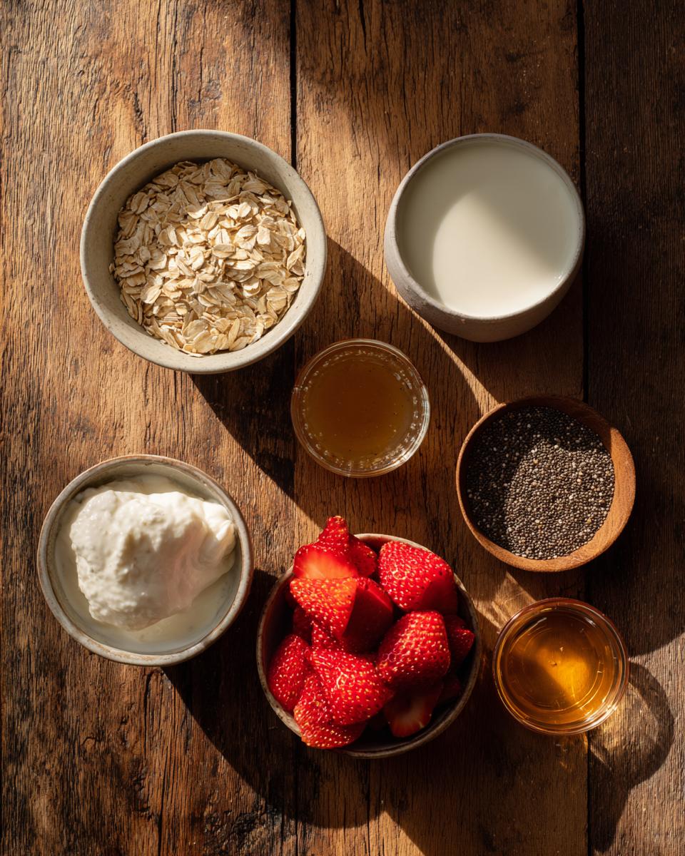 Strawberries and Cream Overnight Oats - detail 1