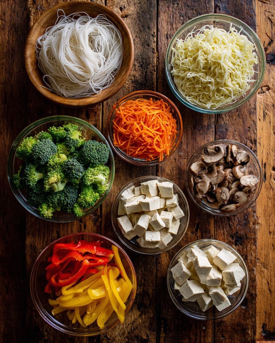 Vegan Teriyaki Noodle Bowl - detail 1