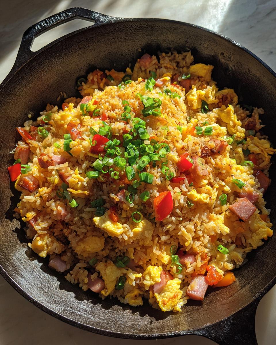 one skillet breakfast fried rice - detail 2
