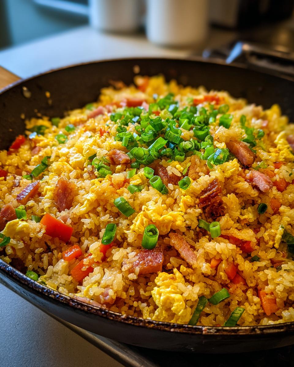 one skillet breakfast fried rice - detail 3