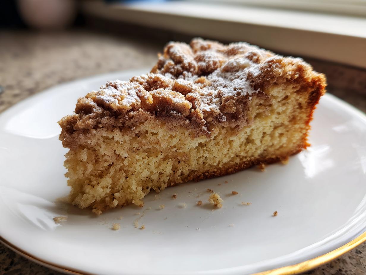 Irresistible Sourdough Coffee Cake with Cinnamon Crumble (Just 1 Bowl!)