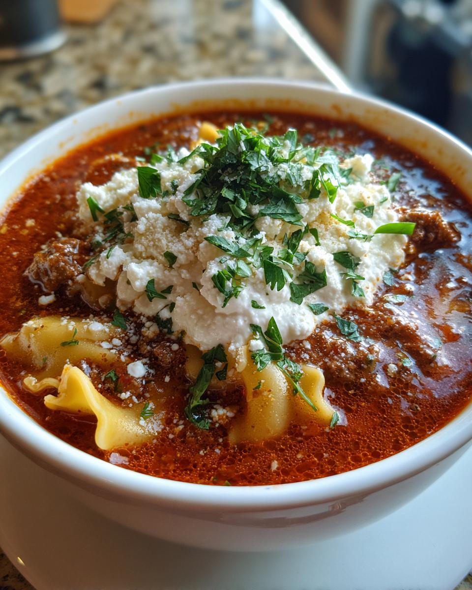 BEST EVER One-Pot Lasagna Soup Recipe - detail 2