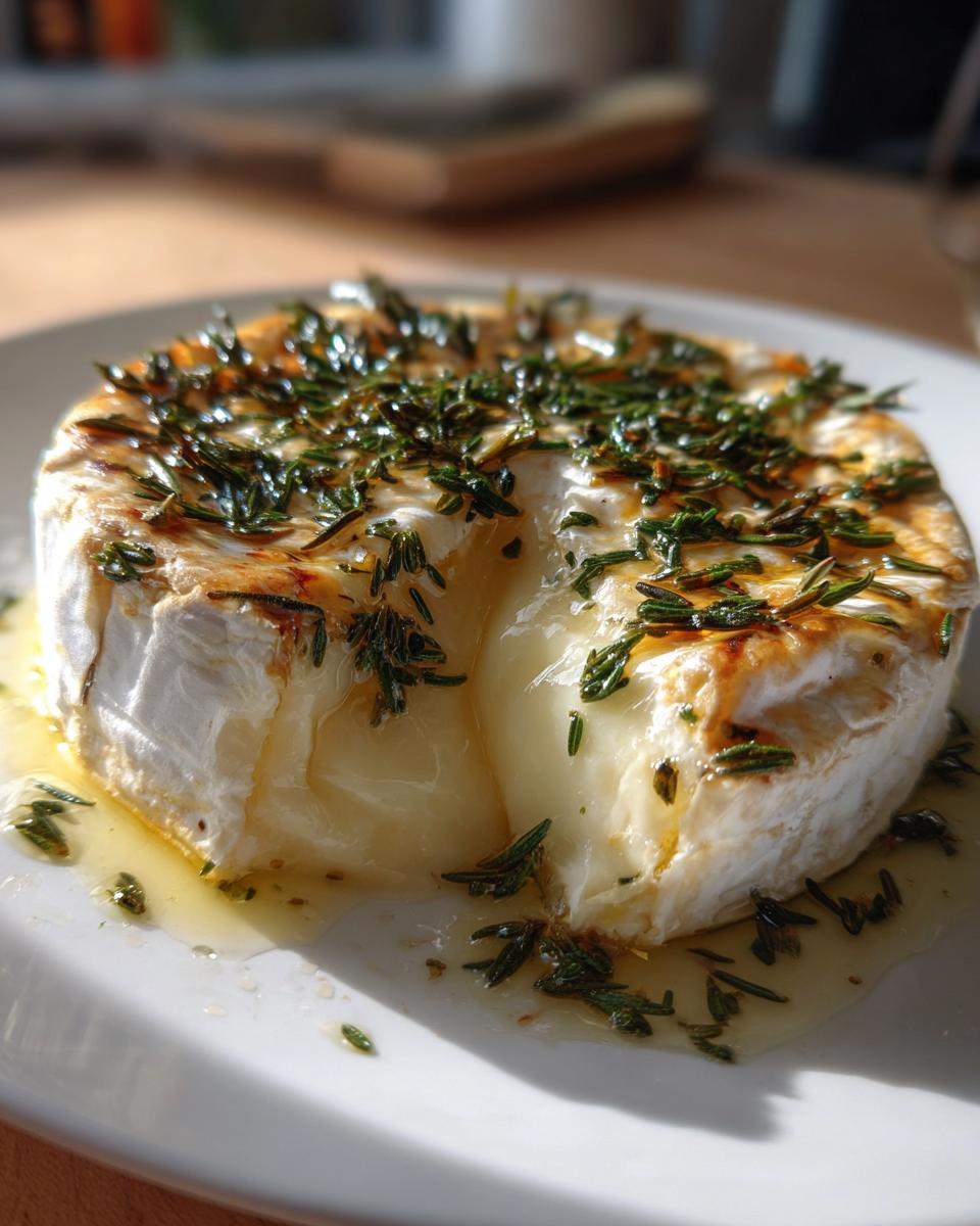 Baked Brie with Garlic and Fresh Herbs - detail 2