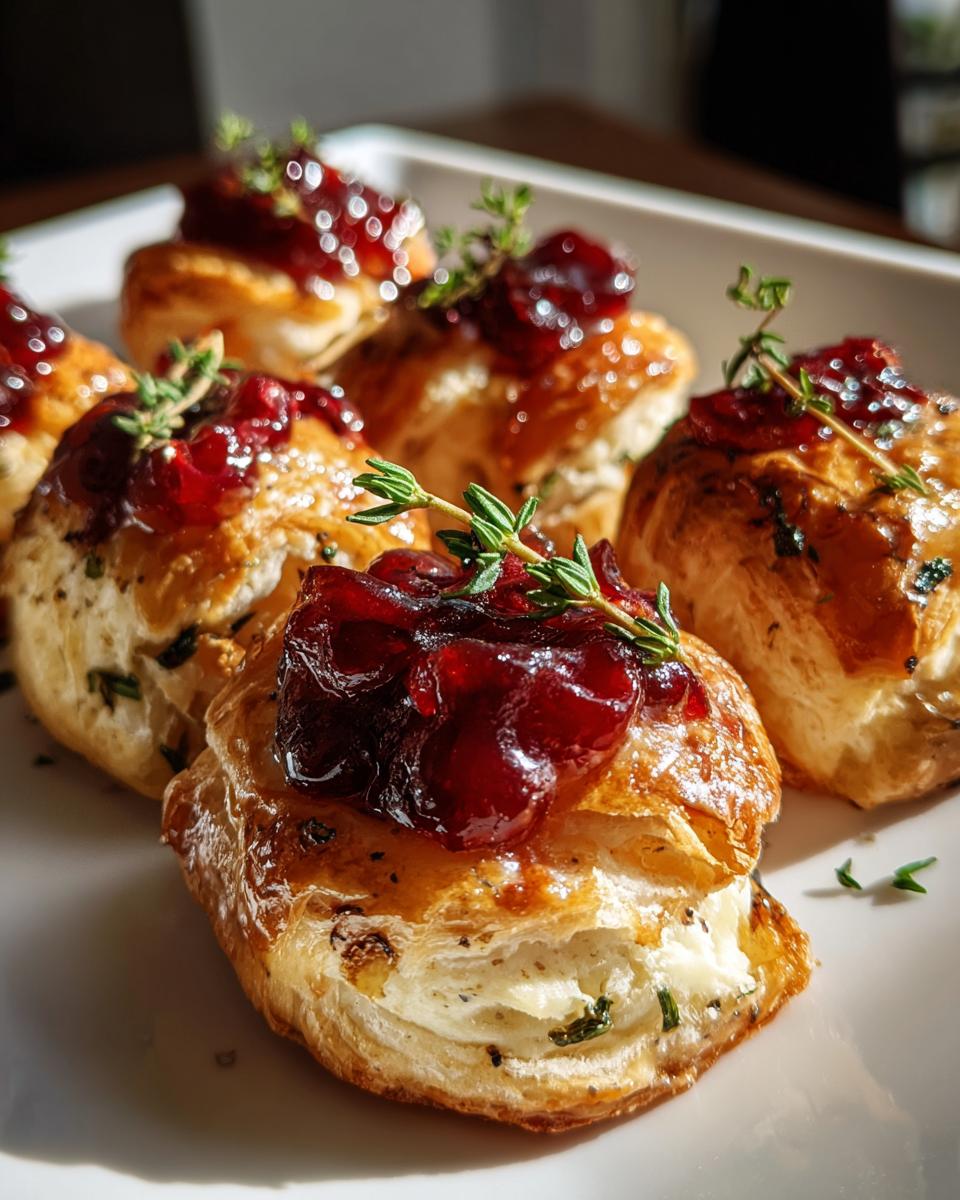 Baked Cranberry Brie Bites - detail 2