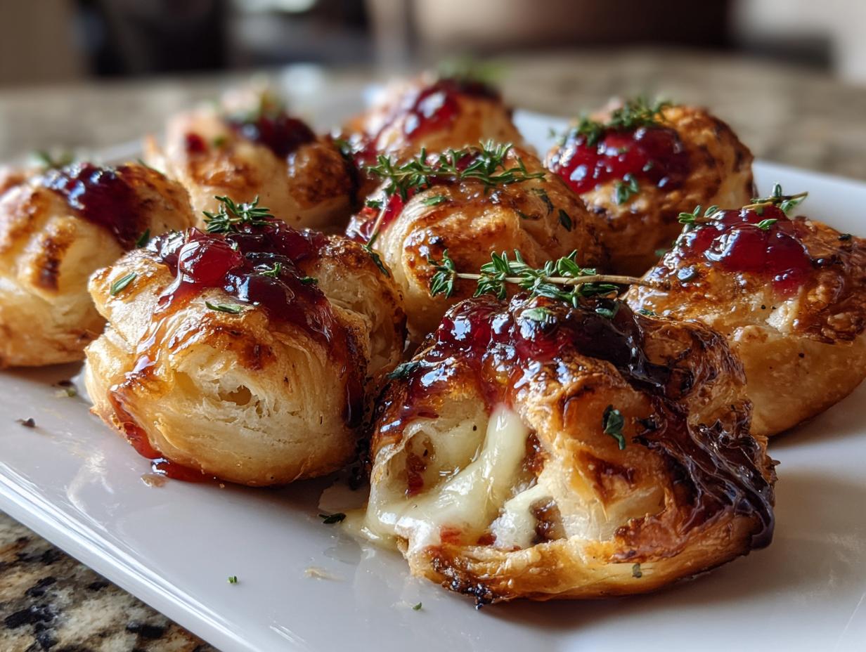 Baked Cranberry Brie Bites