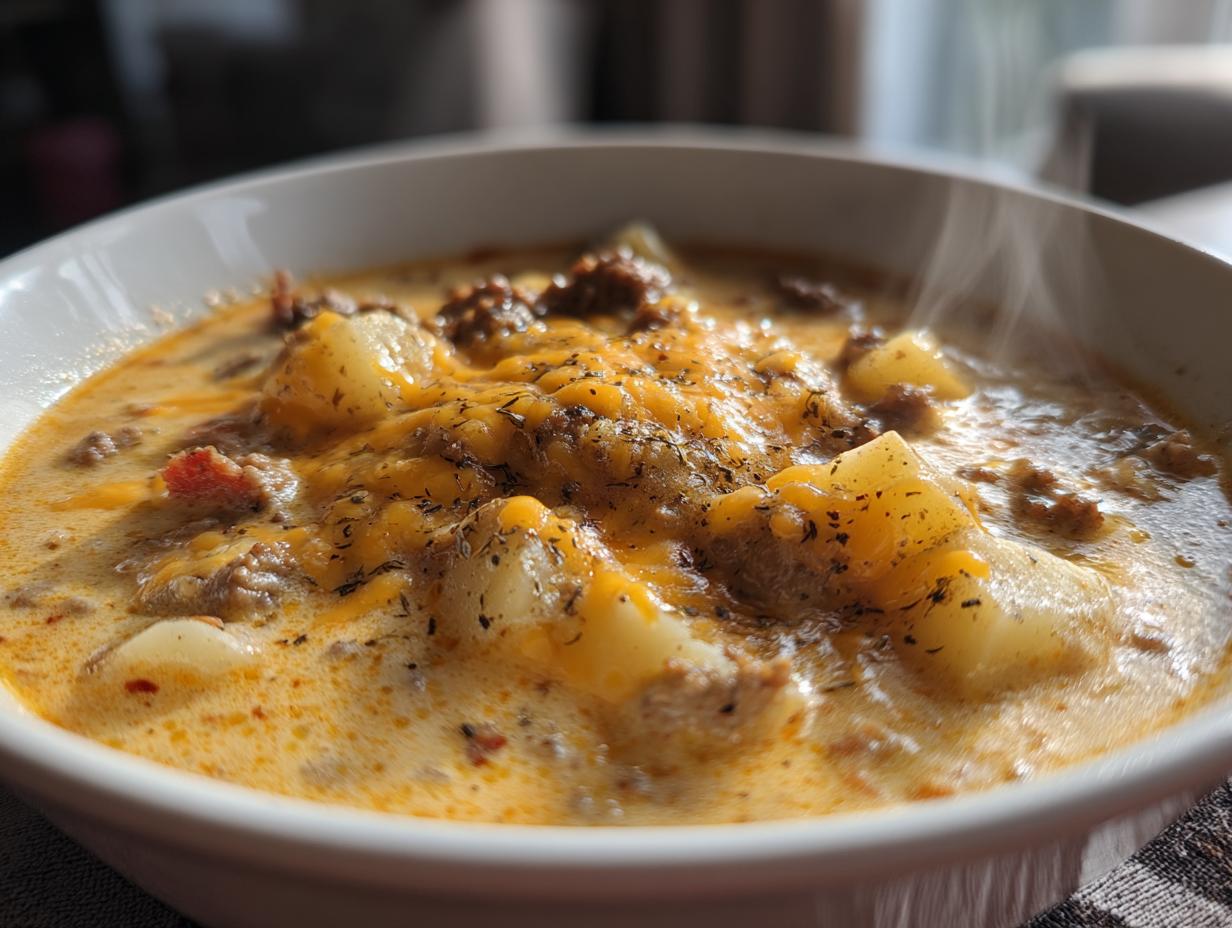 Cheeseburger Soup Recipe