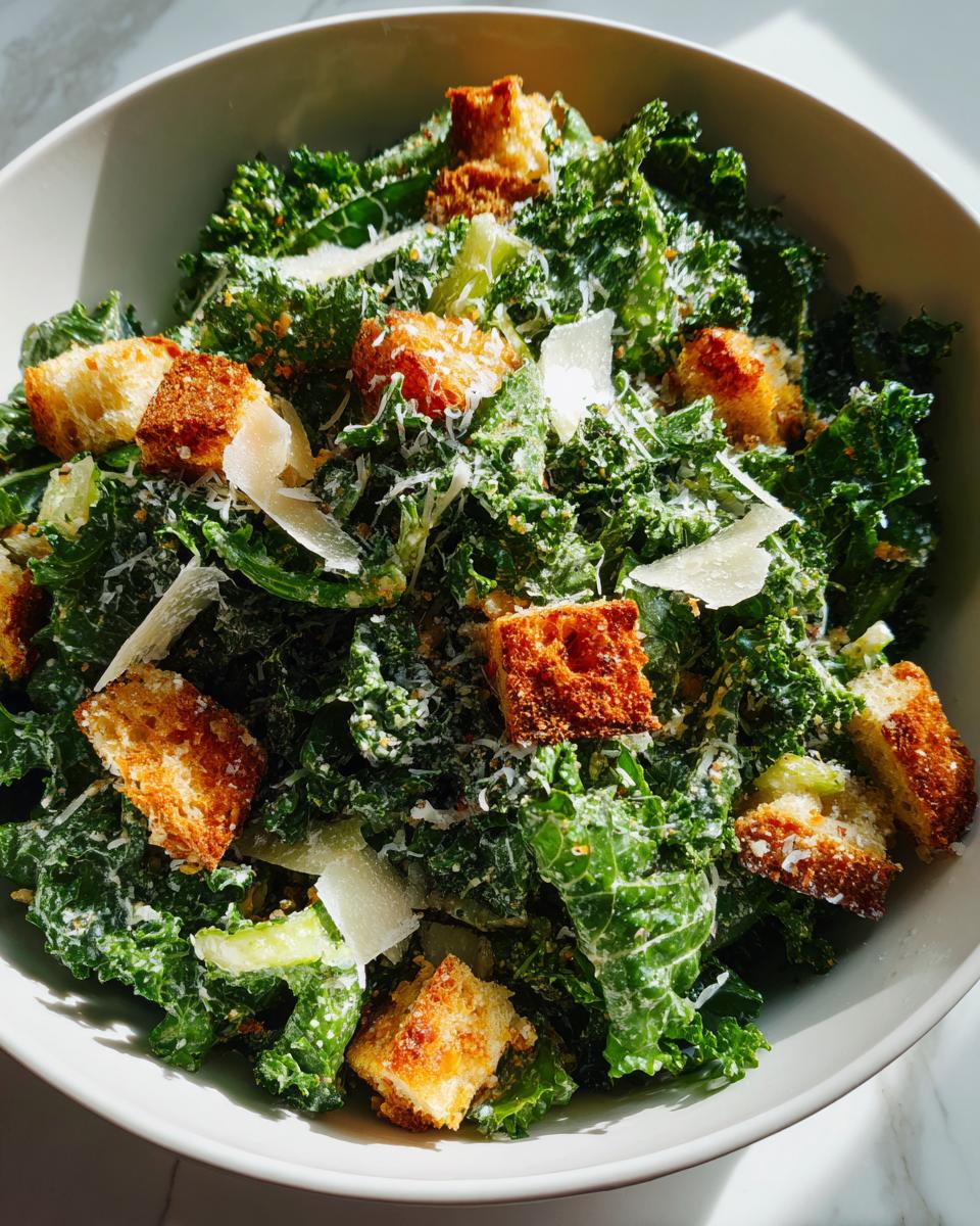 Broccoli and Kale Caesar Salad - detail 2