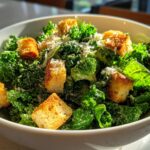 Broccoli and Kale Caesar Salad