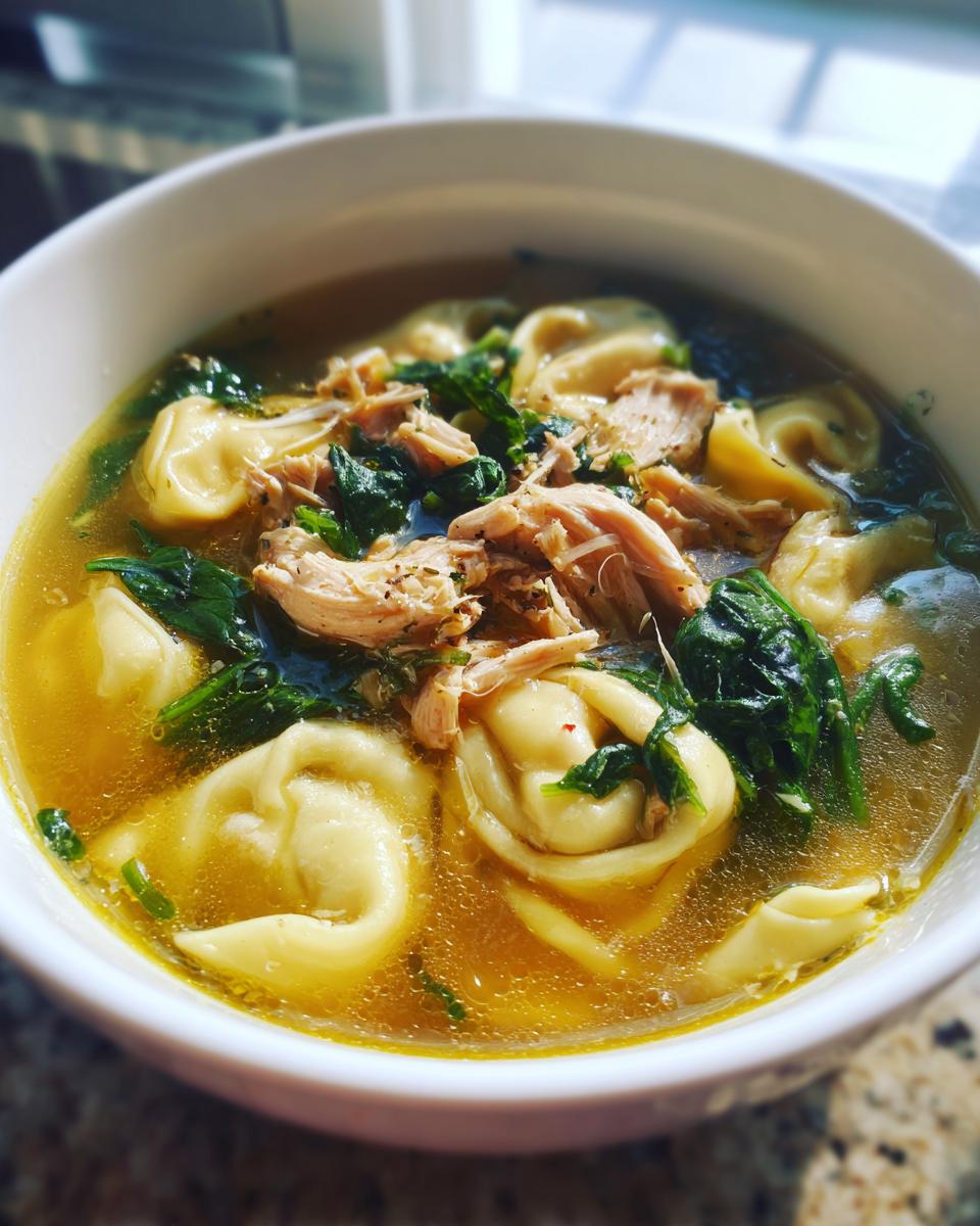 Chicken Tortellini Soup - detail 2
