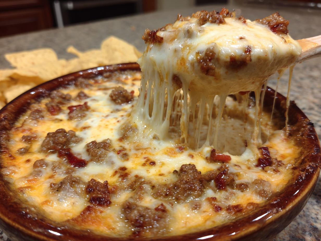 Cowboy Queso with Beef and Bacon