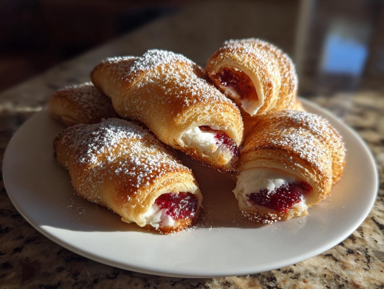 Cranberry Cream Cheese Crescent Bites