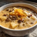 Crockpot Cheeseburger Soup