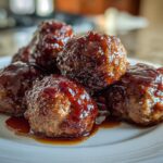 Crockpot Grape Jelly Meatballs