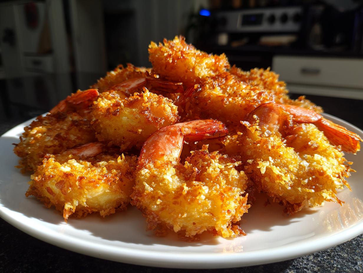 Deep Fried Almond Prawns