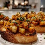 Delicious Fall Bruschetta with Butternut Squash and Apples