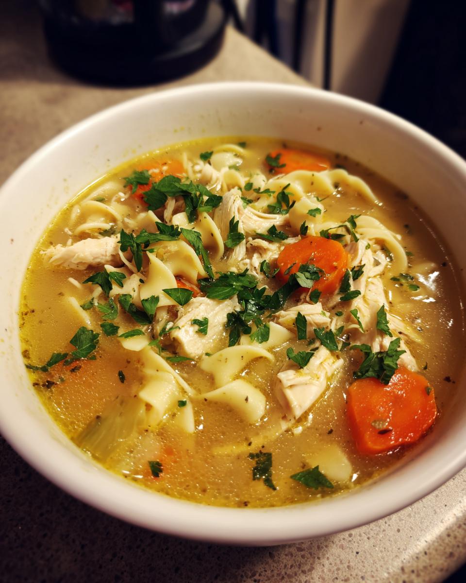 Easy Creamy Chicken Noodle Soup - detail 2