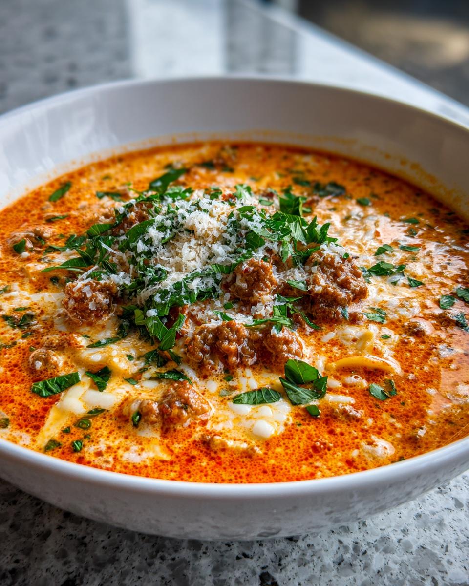 Easy Creamy Lasagna Soup - detail 2