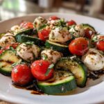 Easy Cucumber Caprese Salad