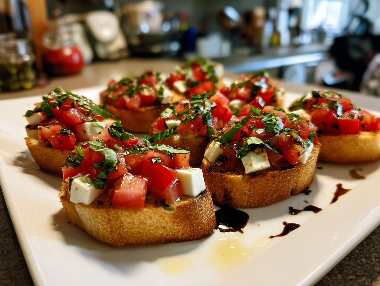 Italian Bruschetta with Mozzarella