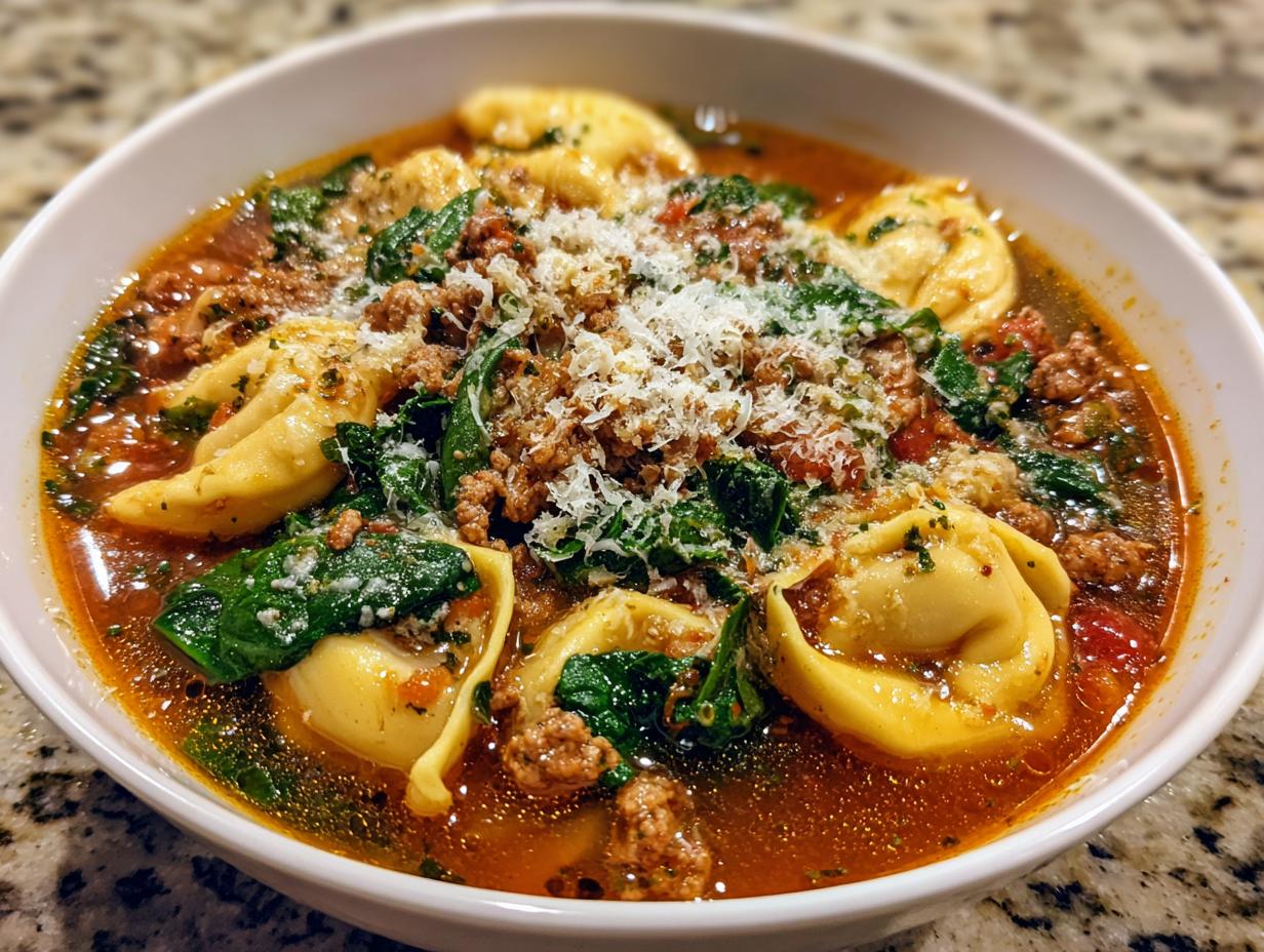 Italian Sausage Tortellini Soup