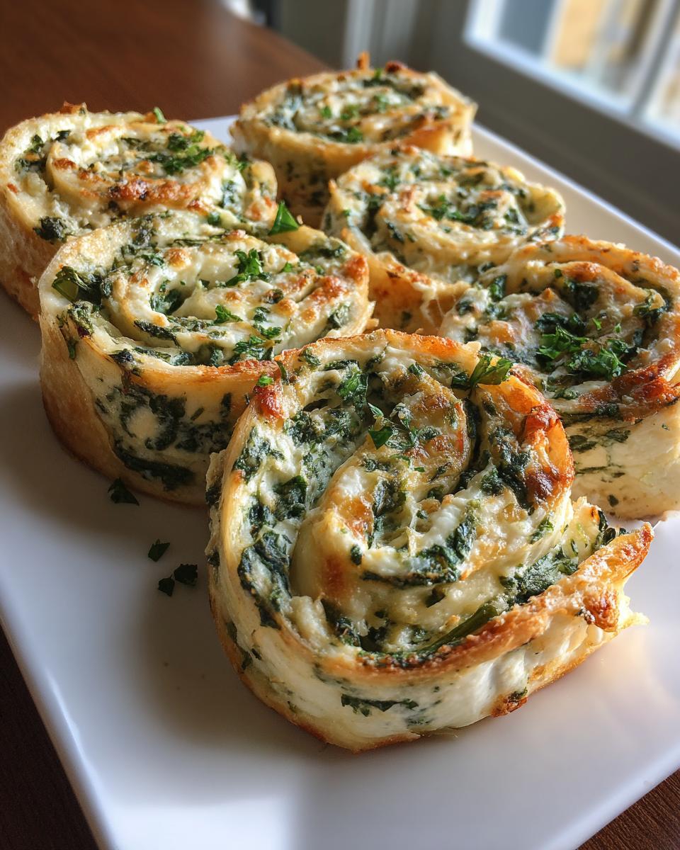 Easy Spinach Dip in Bite-Sized Pinwheels - detail 2