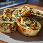 Easy Spinach Dip in Bite-Sized Pinwheels