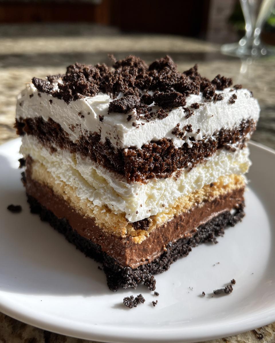 Five Layer Oreo Lasagna Dessert Recipe - detail 2