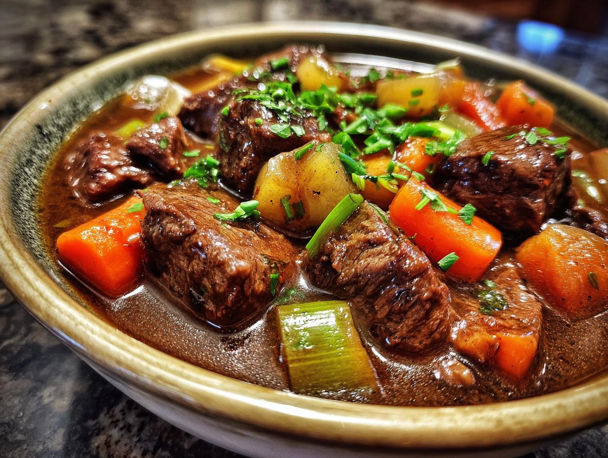 Guinness Beef Stew with Carrots