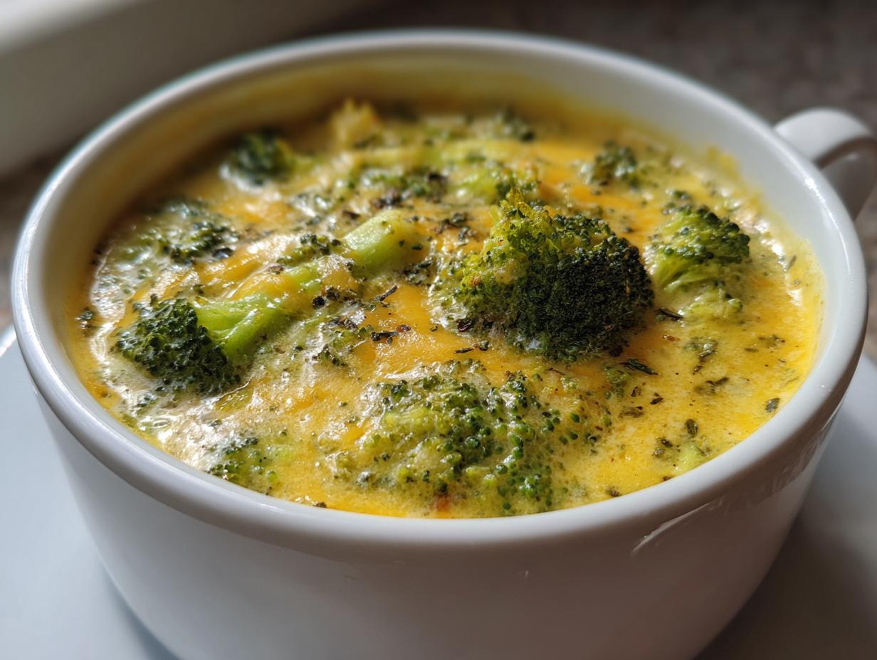 Healthy Broccoli Cheddar Soup