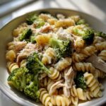 High Protein Rotisserie Chicken Broccoli Pasta