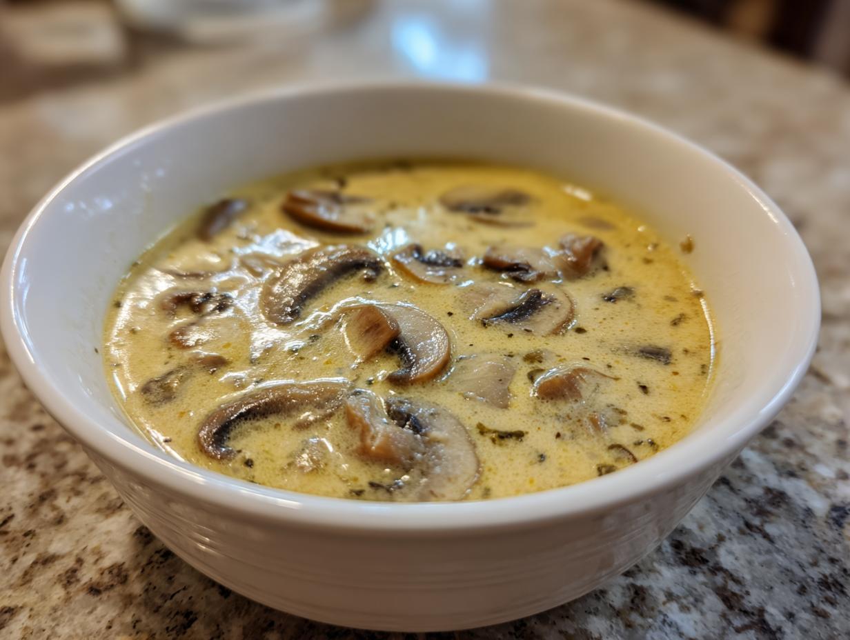 Homemade Cream of Mushroom Soup