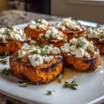 Honey Feta Sweet Potato Rounds