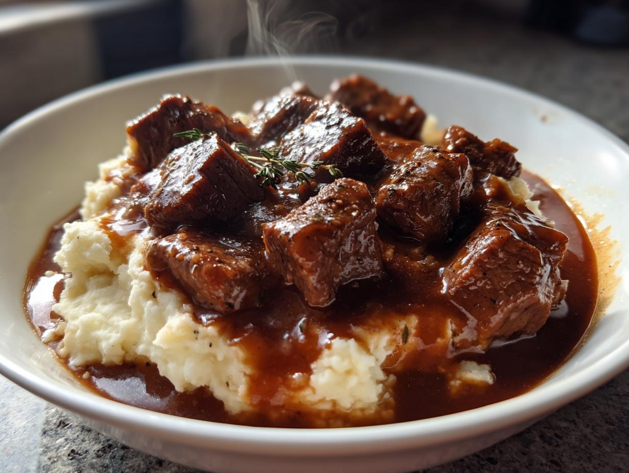 Instant Pot Beef Tips with Gravy