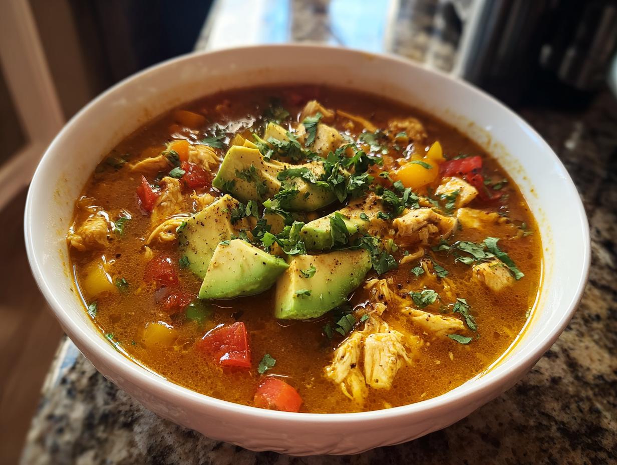 Low Carb Chicken Tortilla Soup