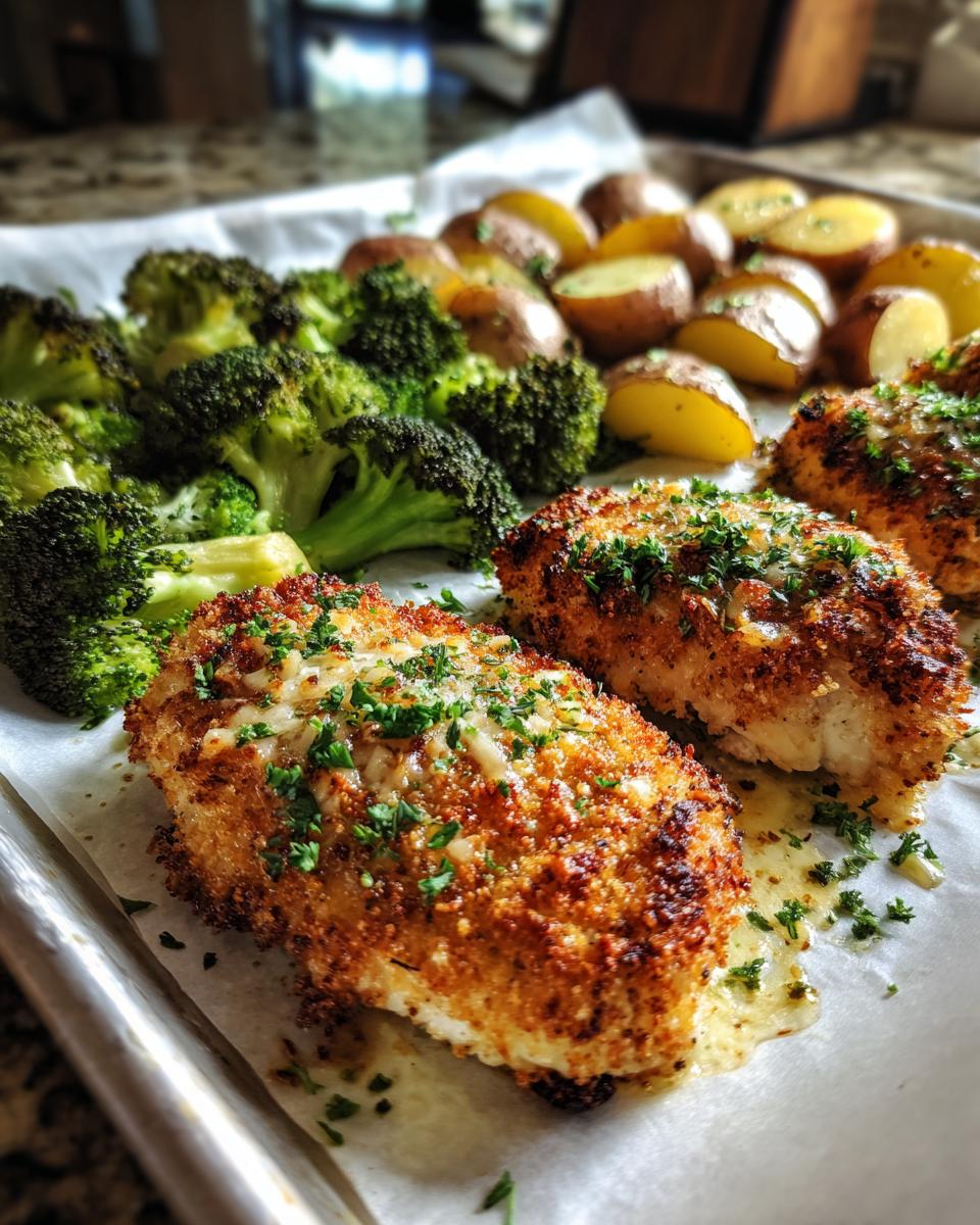 Parmesan Crusted Chicken Sheet Pan Dinner - detail 2