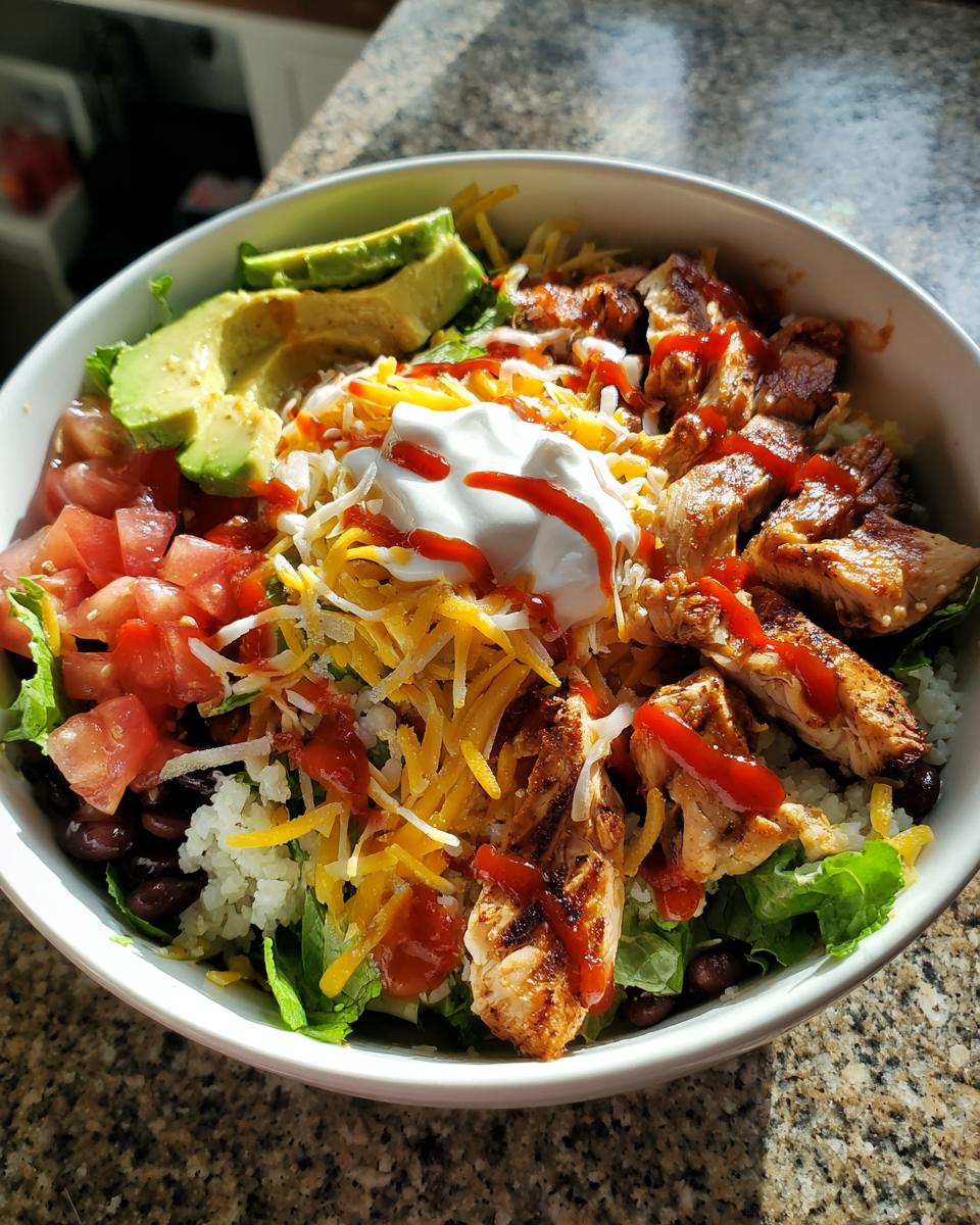 Protein Packed Low Carb Burrito Bowl - detail 2